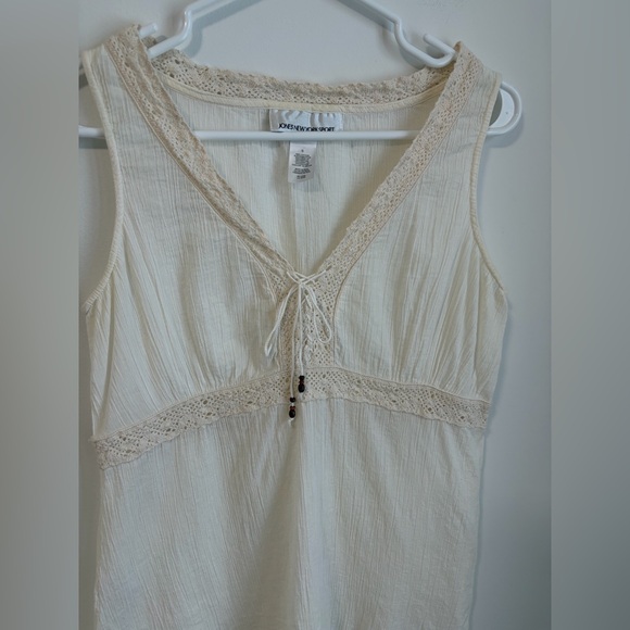 100% Cotton Babydoll Sleeveless Top Boho Festival Embroidery - Picture 2 of 6